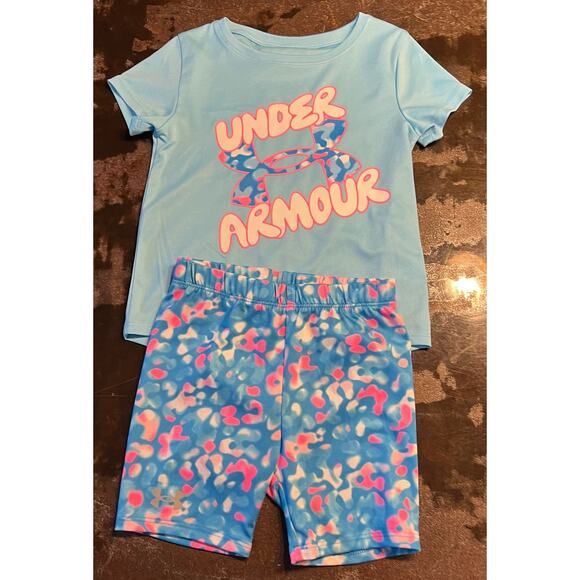 Under Armour Athletic Set Girls Size 4 Like New condiiton - Picture 1 of 8